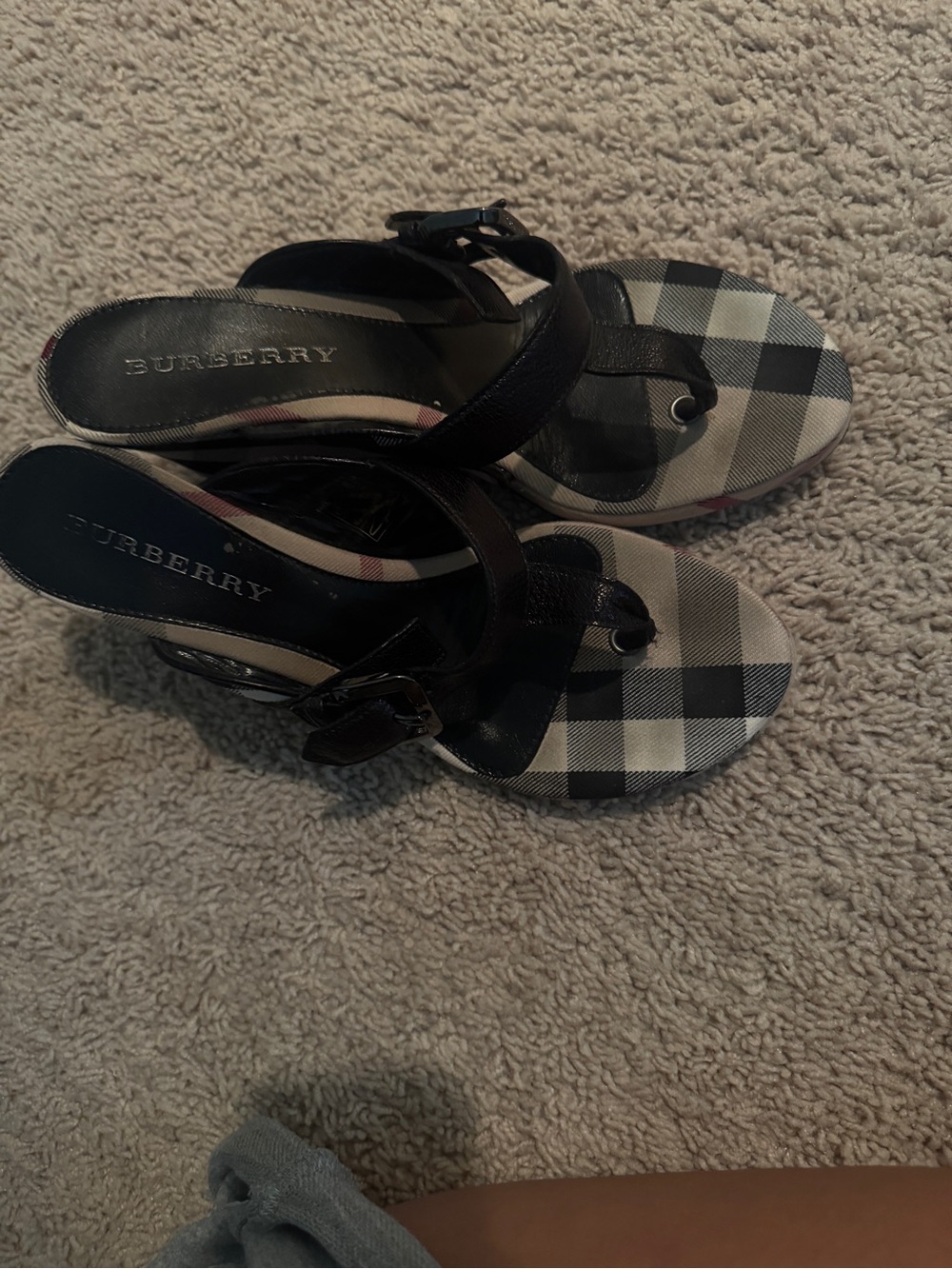 Burberry Wedge Sandals - Picture 8 of 10